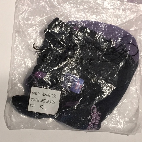 Ed Hardy Black and Purple Graphic Racerback Athletic Tank Top, NWT - Picture 3 of 4